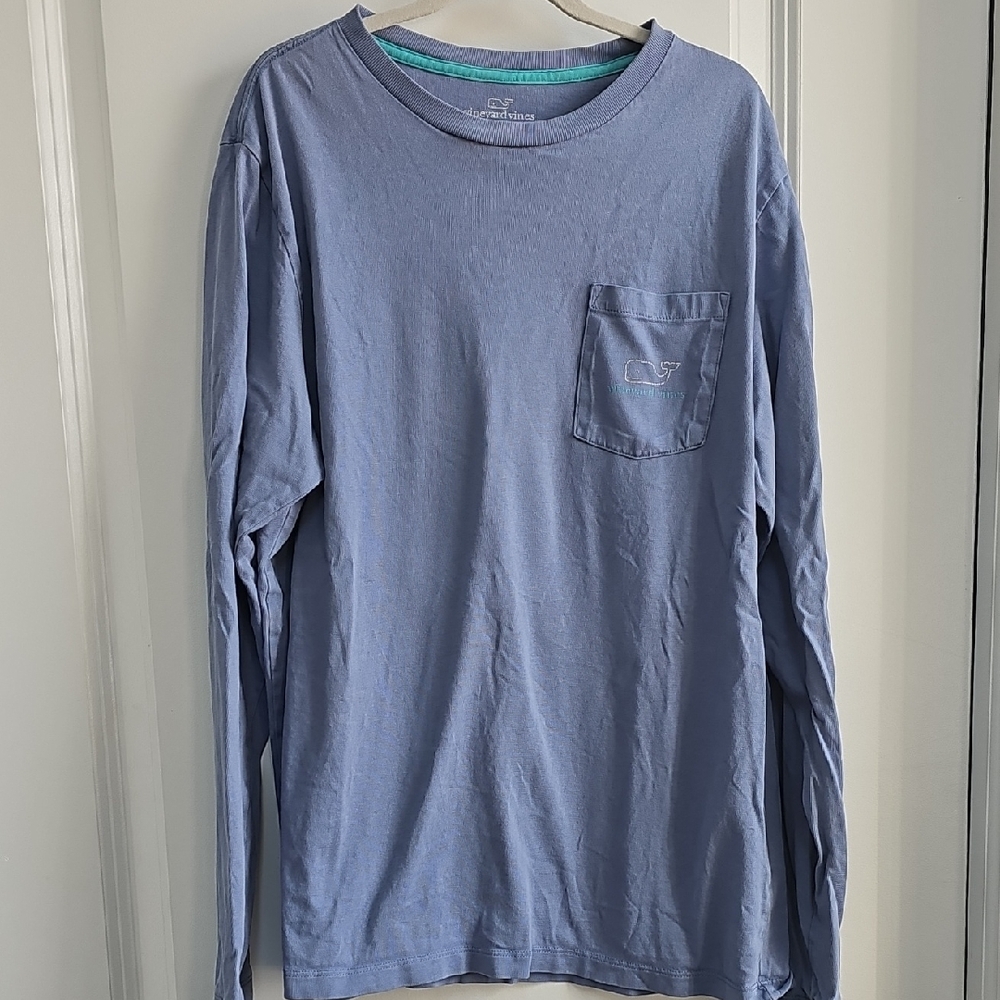Vineyard Vines Light Blue Long Sleeve Tee